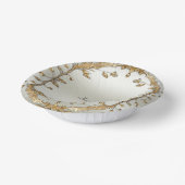 Goldenes Verziert Pappteller (Gewinkelt)