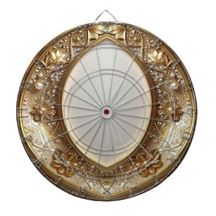 Goldenes Verzierte Dartscheibe