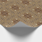 Goldenes verziertes Geschenkpapier (Ecke)