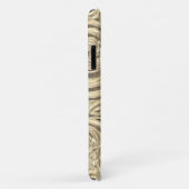 Goldenes viktorianisches Jugendstil Case-Mate iPhone Hülle (Hinten/Rechts)