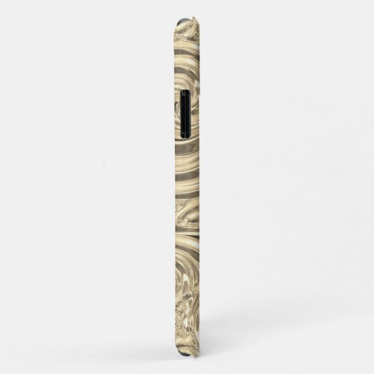 Goldenes viktorianisches Jugendstil Case-Mate iPhone Hülle (Hinten/Rechts)