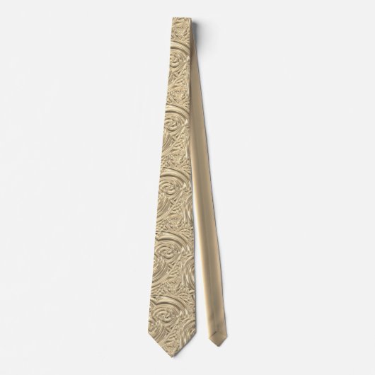 Goldenes viktorianisches Jugendstil Krawatte (Vorderseite)