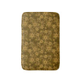 Goldenes Vintages Blumenmuster Badematte (Vorderseite Vertikal)