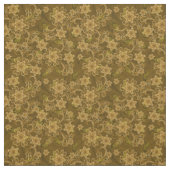 Goldenes Vintages Blumenmuster Stoff (Muster)