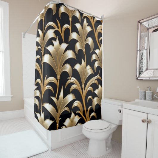 Goldenes Wachstum Duschvorhang (Beispiel)