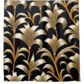 Goldenes Wachstum Duschvorhang (Vorderseite)