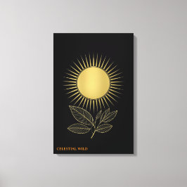 Goldenes Wachstumsleuchten Feine Kunst Leinwand