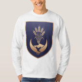 Goldenes Wappen - Wüstenfox-Emblem T-Shirt (Vorderseite)