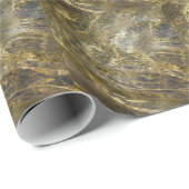 Goldenes Wasser Geschenkpapier (Rolleneckpunkt)