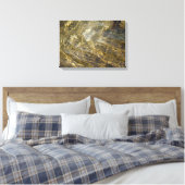 Goldenes Wasser Leinwanddruck (Insitu (Schlafzimmer))