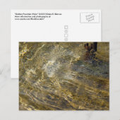 Goldenes Wasser Postkarte (Vorne/Hinten)
