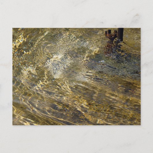 Goldenes Wasser Postkarte (Vorderseite)