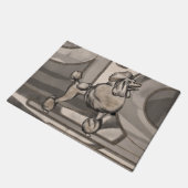 Goldenes Wasserfarbenjoch Fußmatte (Schrägansicht)