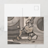 Goldenes Wasserfarbenspiel Postkarte (Vorne/Hinten)