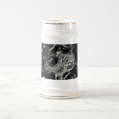 Goldenes Web Bierglas (Mittel)