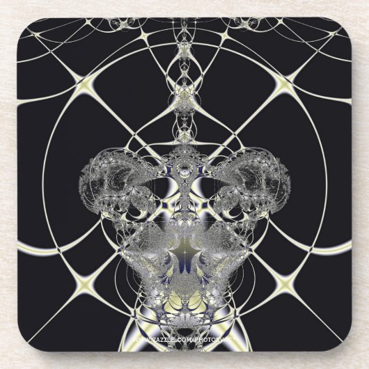 Goldenes Web Getränkeuntersetzer (Vorderseite)