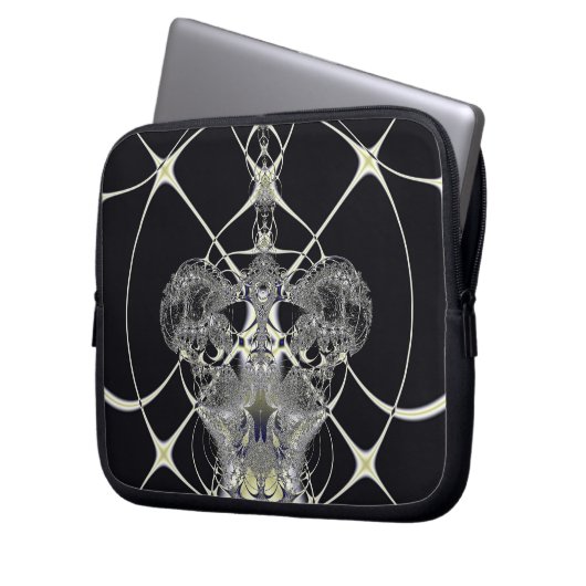 Goldenes Web Laptopschutzhülle (Vorderseite Links)