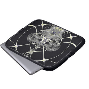 Goldenes Web Laptopschutzhülle