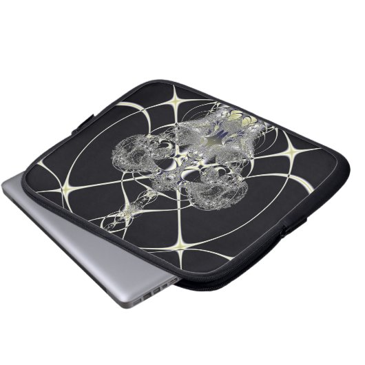 Goldenes Web Laptopschutzhülle (Vorne Knopf)