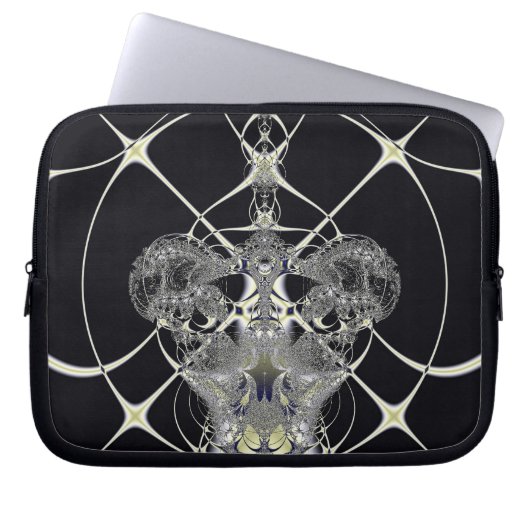 Goldenes Web Laptopschutzhülle (Vorderseite)