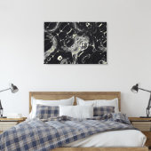 Goldenes Web Leinwanddruck (Insitu (Schlafzimmer))