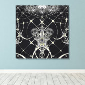 Goldenes Web Leinwanddruck (Insitu (Holzboden))