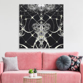 Goldenes Web Leinwanddruck (Insitu (Wohnzimmer))