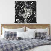 Goldenes Web Leinwanddruck (Insitu (Schlafzimmer))