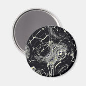 Goldenes Web Magnet (Vorderseite/Rückseite)