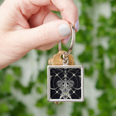 Goldenes Web Schlüsselanhänger (Hand)