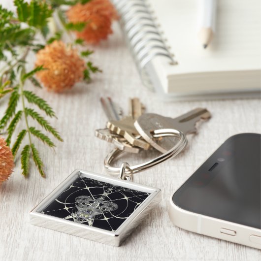 Goldenes Web Schlüsselanhänger (Seite)