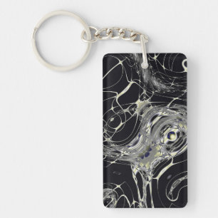 Goldenes Web Schlüsselanhänger