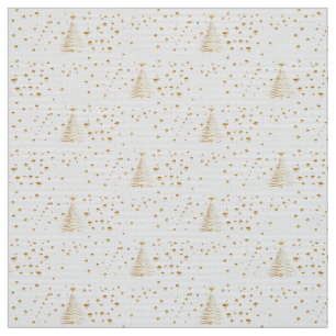 Goldenes Weihnachten Stoff