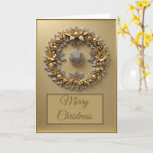 Goldenes Weihnachtslied 5" x 7" geklappte Begrüßun Karte (Gelbe Blume)