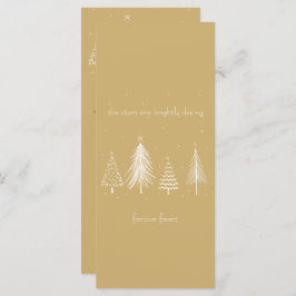 Goldenes Weihnachtsmenü Menükarte