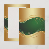 Goldenes Weihnachtsmotiv mit grünem Hintergrund...