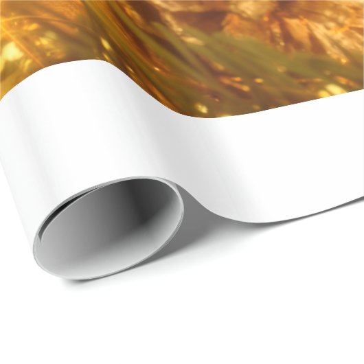 Goldenes Weihnachtswrapping Geschenkpapier (Rolleneckpunkt)