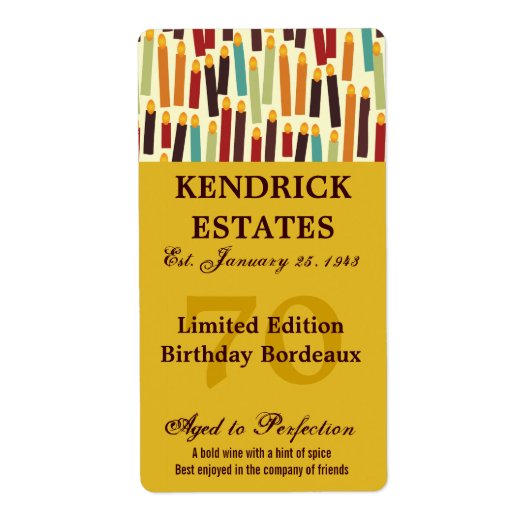 Goldenes Weinetikett (375 ml) (Vorne)