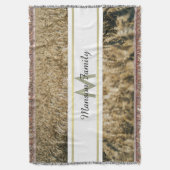 Goldenes Weizen-Feld-gestreiftes Decke (Vorderseite Vertikal)