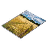 Goldenes Weizenfeld im Herbstlicht Notizblock (Linke Seite)