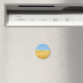 Goldenes Weizenfeld unter blauem Himmel Magnet (In Situ (Geschirrspüler))