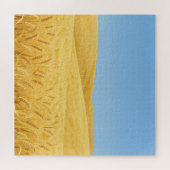 Goldenes Weizenfeld unter blauem Himmel Puzzle (Horizontal)