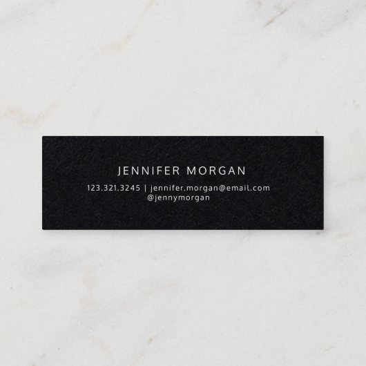 Goldenes Whimsisches Script | Abschluss Mini Visitenkarte (Rückseite)