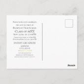 Goldenes Wiedersehen-Design Postkarte (Rückseite)