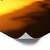 Goldenes Windchime-Poster Poster (Ecke)