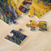 Goldenes Windpferd Puzzle (Seite)