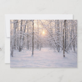 Goldenes Winterlicht Einladung