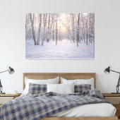 Goldenes Winterlicht Leinwanddruck (Insitu (Schlafzimmer))