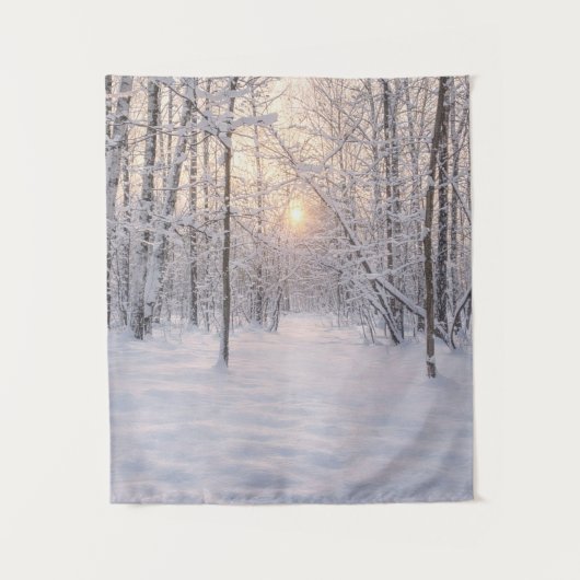 Goldenes Winterlicht Wandteppich (Vorderseite)