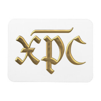 Goldenes XPC-Symbol "3-D" Magnet